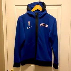 Nike Philadelphia 76’ers full zip sweatshirt size youth medium Never worn